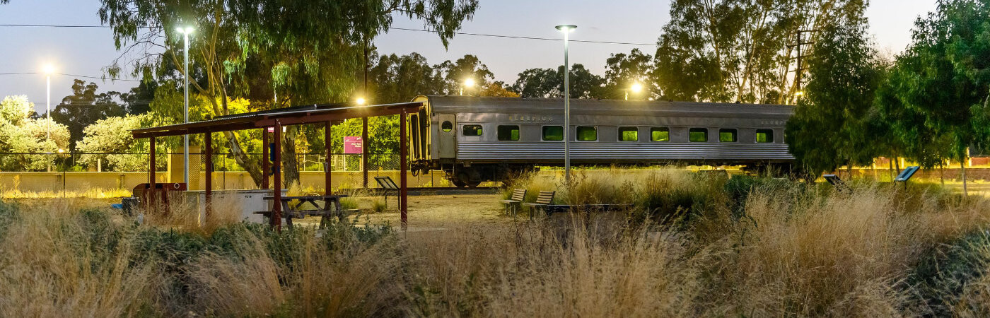 Southern Aurora train memorial and gardens