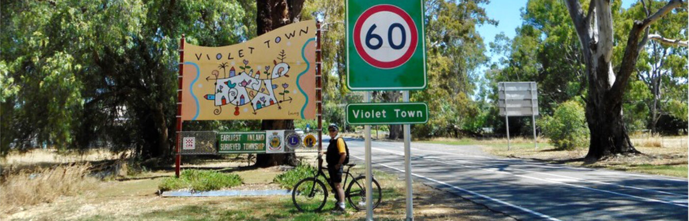 Cycling around Violet Town