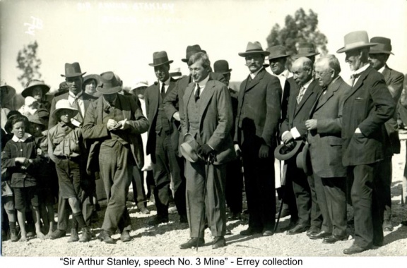 Sir Arthur Stanley at No3 Mine