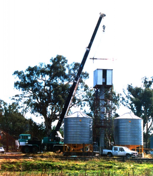 Wheat handling at Railway Station