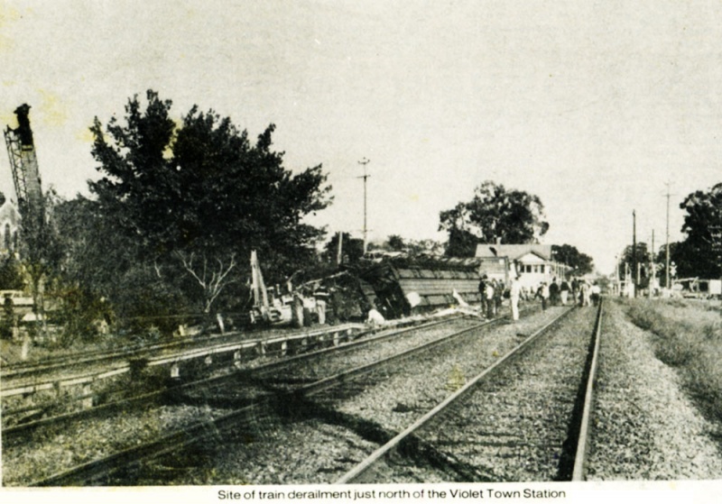 Train derailment Violet Town Photograph Gallery