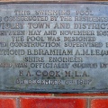 Plaque at Violet Town Swimming Pool