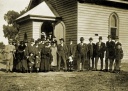 Congregation outside Methodist Church, Caniambo 1920s-1930s