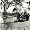 Getting water out of dam Les Telfords farm Caniambo.